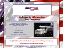 Tablet Screenshot of allamericanfuelco.com